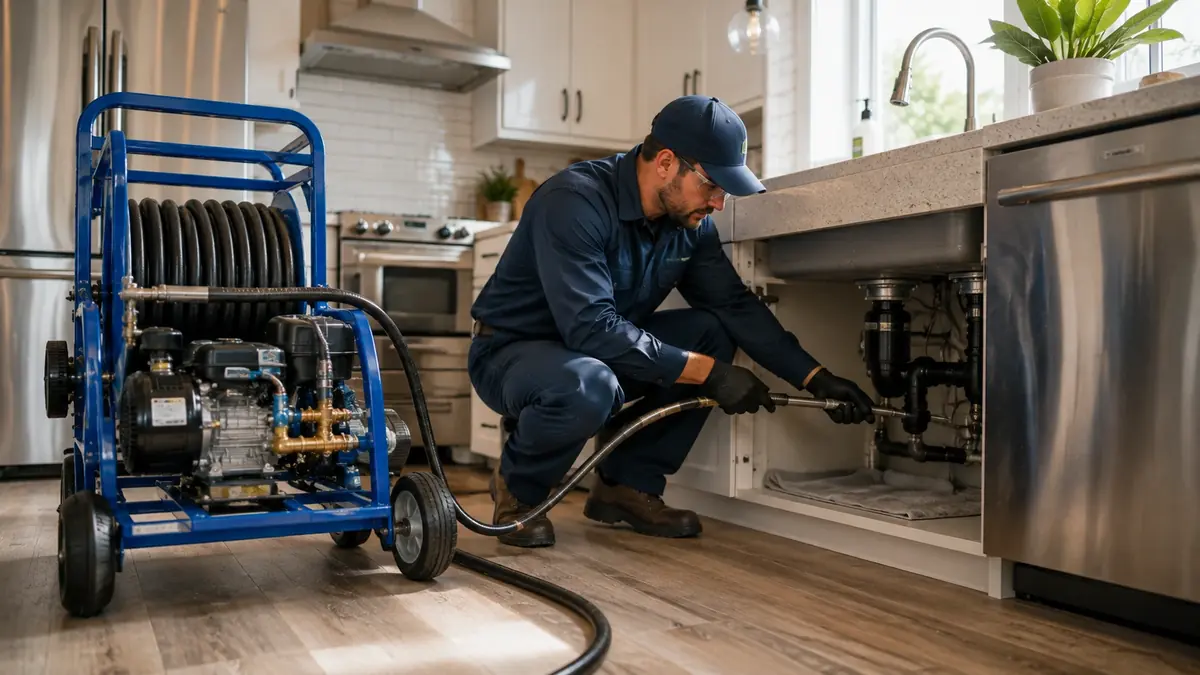 Kitchen Drain Hydro Jetting in Tipton