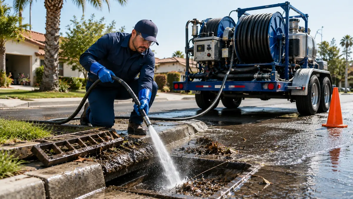 Storm Drain Hydro Jet Cleaning in Tipton